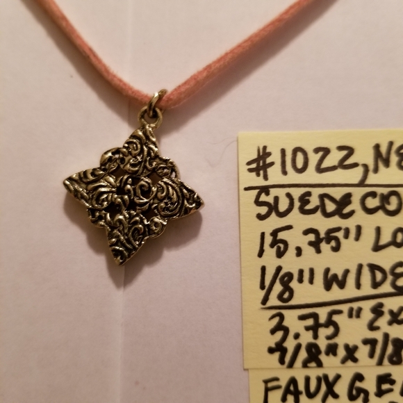 ✅#1022 NWOT RARE Copper Tone Metal 15.5" Necklace - Picture 8 of 12